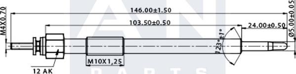 A-N PARTS A-N143312 - Kvēlsvece adetalas.lv