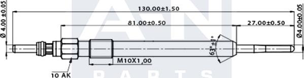 A-N PARTS A-N127040 - Kvēlsvece adetalas.lv