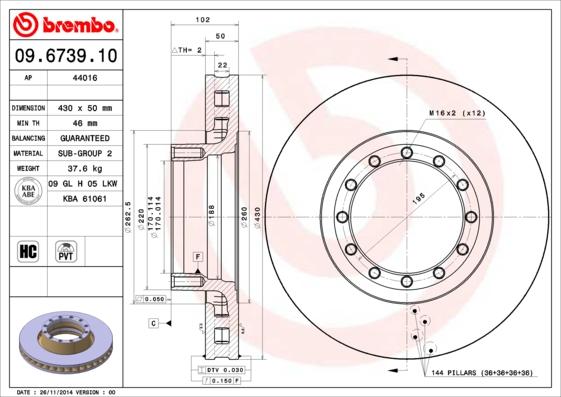 FOMAR Friction FO 0186 PRO - Bremžu diski adetalas.lv