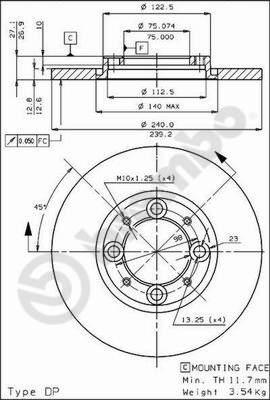 Delphi BG2192C - Bremžu diski adetalas.lv