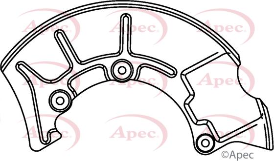 APEC ASG1043 - Dubļu sargs, Bremžu disks adetalas.lv