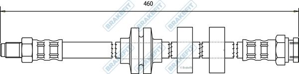 APEC BHO4068 - Bremžu šļūtene adetalas.lv