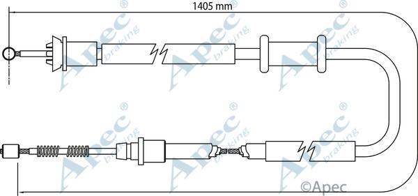 APEC CAB1160 - Trose, Stāvbremžu sistēma adetalas.lv