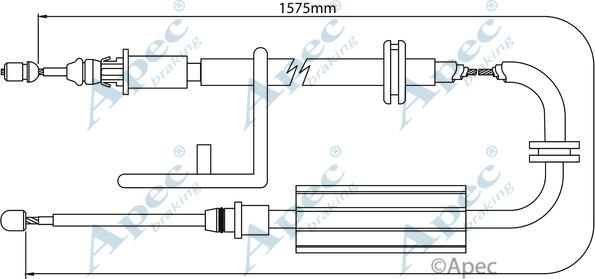 APEC CAB1267 - Trose, Stāvbremžu sistēma adetalas.lv