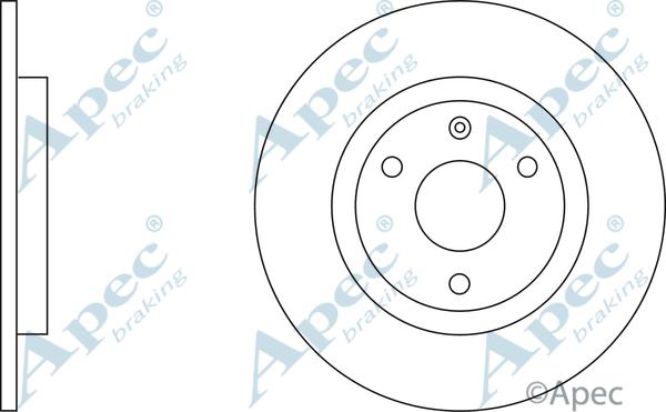 APEC DSK584 - Bremžu diski adetalas.lv