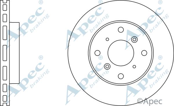 APEC DSK667 - Bremžu diski adetalas.lv