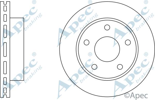 APEC DSK191 - Bremžu diski adetalas.lv