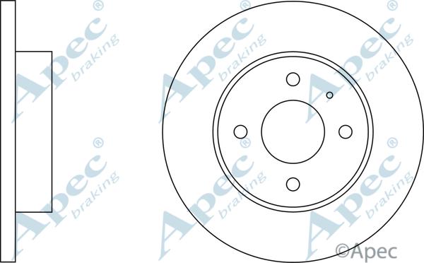 APEC DSK156 - Bremžu diski adetalas.lv
