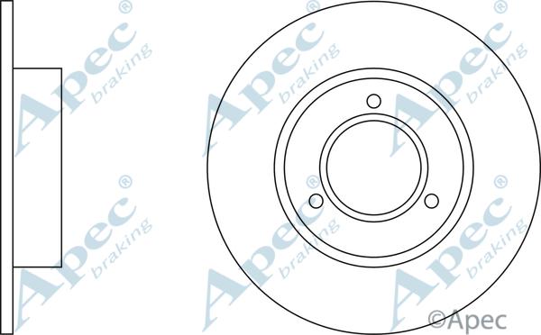 APEC DSK105 - Bremžu diski adetalas.lv