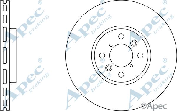 APEC DSK3051 - Bremžu diski adetalas.lv