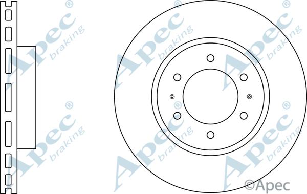 APEC DSK3082 - Bremžu diski adetalas.lv