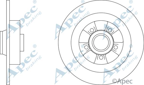 APEC DSK3368 - Bremžu diski adetalas.lv