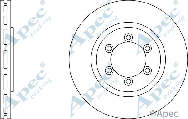 APEC DSK2512 - Bremžu diski adetalas.lv