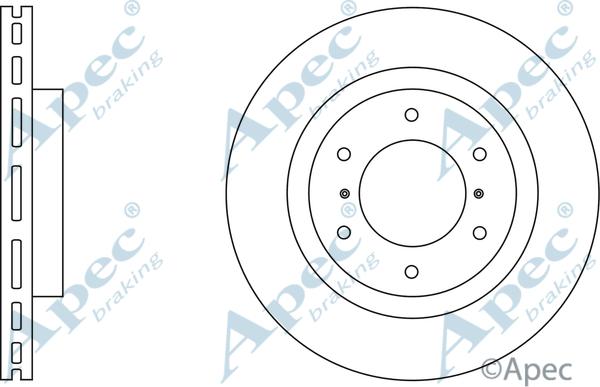 APEC DSK2668 - Bremžu diski adetalas.lv