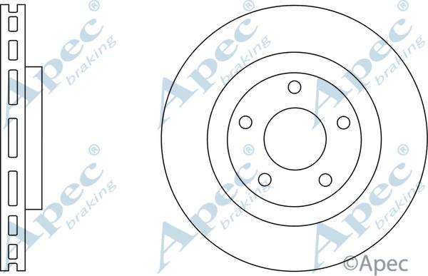 APEC DSK2638 - Bremžu diski adetalas.lv