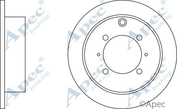 APEC DSK2045 - Bremžu diski adetalas.lv