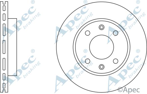 APEC DSK218 - Bremžu diski adetalas.lv