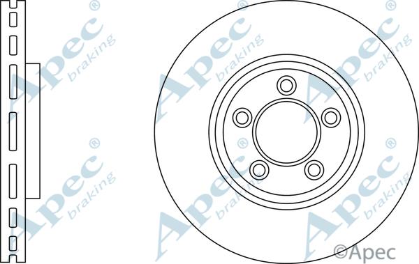 APEC DSK2857 - Bremžu diski adetalas.lv