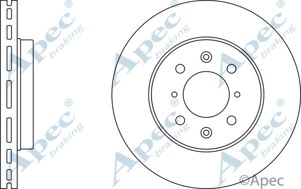 APEC DSK2387 - Bremžu diski adetalas.lv
