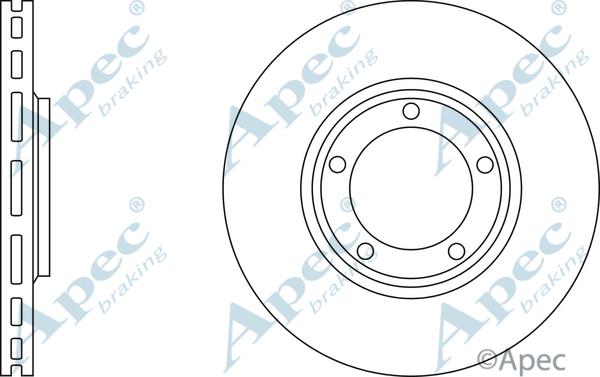 APEC DSK2375 - Bremžu diski adetalas.lv