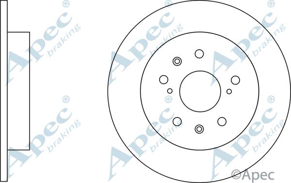 APEC DSK2742 - Bremžu diski adetalas.lv
