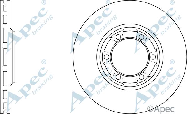 APEC DSK755 - Bremžu diski adetalas.lv