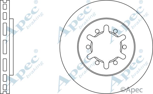 APEC DSK734 - Bremžu diski adetalas.lv