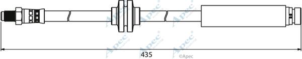 APEC HOS3916 - Bremžu šļūtene adetalas.lv