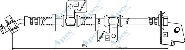 APEC HOS3543 - Bremžu šļūtene adetalas.lv