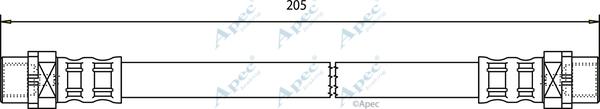APEC HOS3589 - Bremžu šļūtene adetalas.lv
