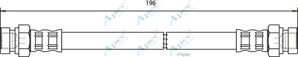 APEC HOS3609 - Bremžu šļūtene adetalas.lv