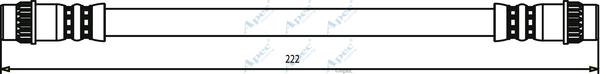 APEC HOS3068 - Bremžu šļūtene adetalas.lv