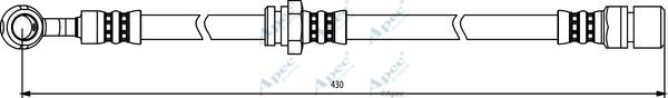 APEC HOS3818 - Bremžu šļūtene adetalas.lv
