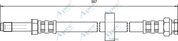 APEC HOS3349 - Bremžu šļūtene adetalas.lv