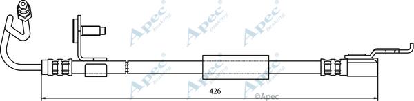 APEC HOS3329 - Bremžu šļūtene adetalas.lv