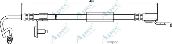 APEC HOS3327 - Bremžu šļūtene adetalas.lv