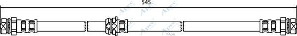 APEC HOS3703 - Bremžu šļūtene adetalas.lv
