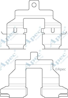 APEC KIT1146 - Piederumu komplekts, Disku bremžu uzlikas adetalas.lv