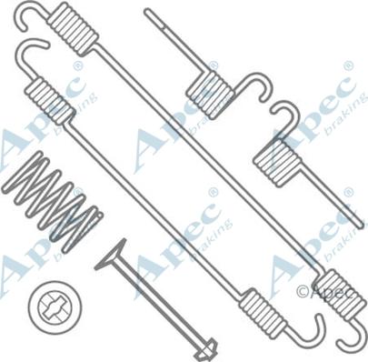 APEC KIT791 - Piederumu komplekts, Bremžu loki adetalas.lv
