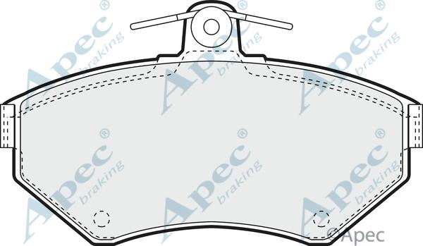 APEC PAD961 - Bremžu uzliku kompl., Disku bremzes adetalas.lv