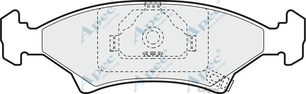 APEC PAD922 - Bremžu uzliku kompl., Disku bremzes adetalas.lv