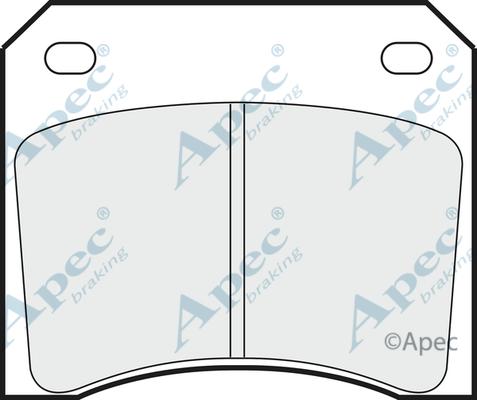 APEC PAD557 - Bremžu uzliku kompl., Disku bremzes adetalas.lv