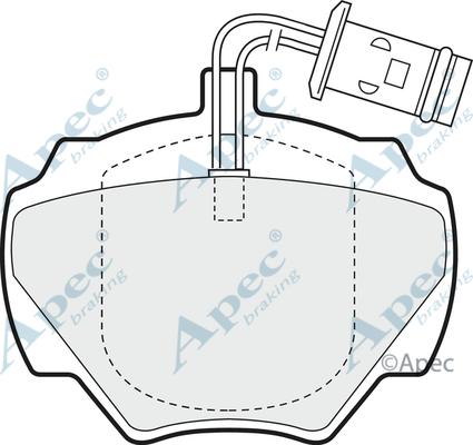 APEC PAD582 - Bremžu uzliku kompl., Disku bremzes adetalas.lv