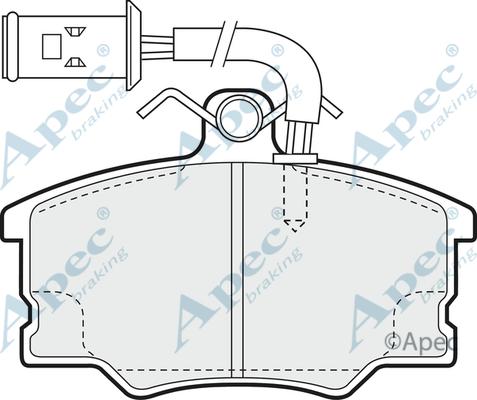 APEC PAD697 - Bremžu uzliku kompl., Disku bremzes adetalas.lv