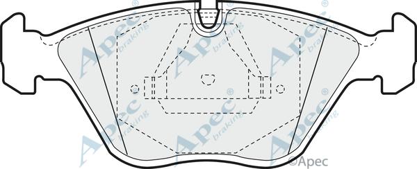 APEC PAD655 - Bremžu uzliku kompl., Disku bremzes adetalas.lv