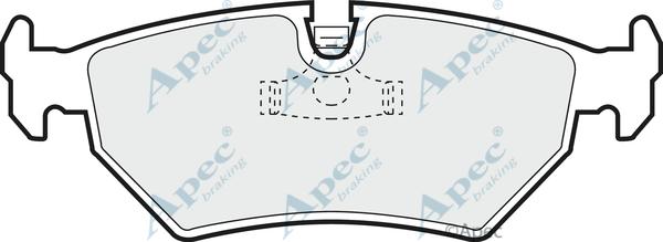 APEC PAD656 - Bremžu uzliku kompl., Disku bremzes adetalas.lv