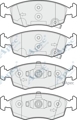APEC PAD1933 - Bremžu uzliku kompl., Disku bremzes adetalas.lv
