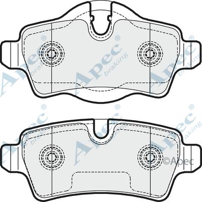 APEC PAD1648 - Bremžu uzliku kompl., Disku bremzes adetalas.lv