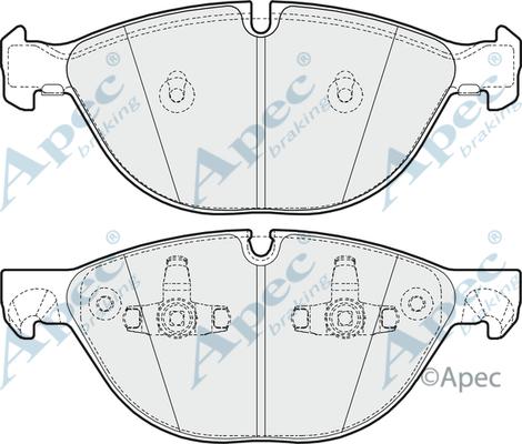 APEC PAD1615 - Bremžu uzliku kompl., Disku bremzes adetalas.lv