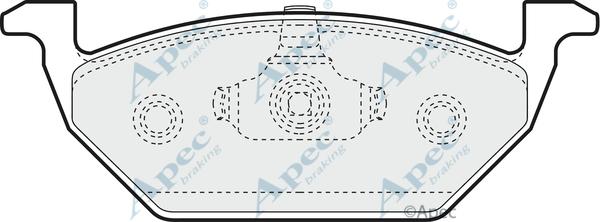 APEC PAD1062 - Bremžu uzliku kompl., Disku bremzes adetalas.lv